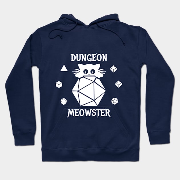 Dungeon Meowster (Dark Background) Hoodie by Two Cat Club